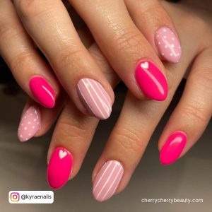 Nails Hot Pink