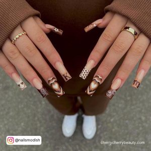 Neutral Acrylic Nail Color Ideas For Winter