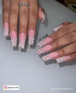 Nude And Pink Nails