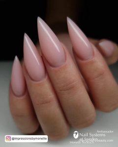 Nude Pink Acrylic Nails