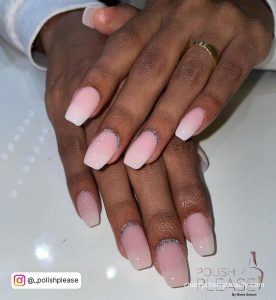 Nude Pink Ombre Nails