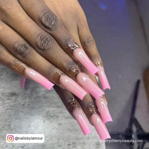 Ombre Light Pink Nails