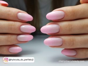 Opi Pastel Pink Nail Polish In Almond Shape