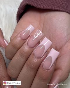 Pastel Pink French Nails