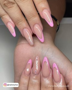 Pink Almond Nail Designs