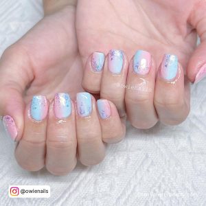 Pink And Blue Nails Ideas