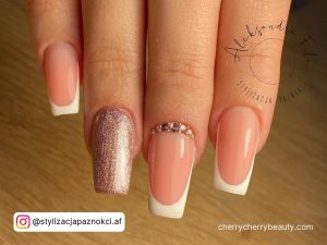 Pink And Gold Nail Art