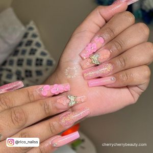 Pink Coffin Nail Ideas