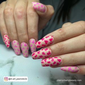 Pink Cow Nails In Two Shades