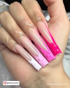 Pink French Manicure Nails