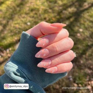 Pink Nude Color Nails