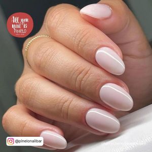 Pink Pastel Acrylic Nails In Almond Shape