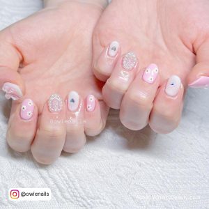 Pink Pastel Nail Designs For Short Nails