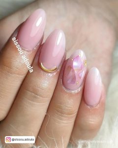 Pink Summer Short Nails