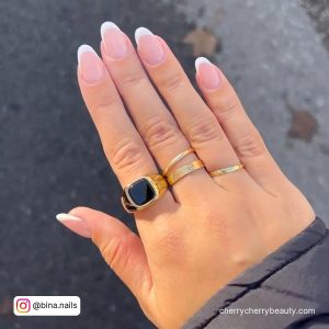 Pretty Natural Acrylic Nails French Tip