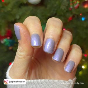 Purple And Silver Nail Ideas For Square Shape