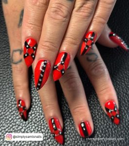 Red And Black Nail Ideas