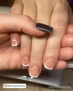 Simple Summer Acrylic Nails With French Tips