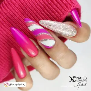 Summer Neon Pink Nails