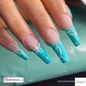 White Butterfly Nail Designs