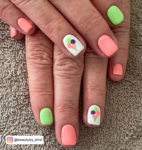 Almond Shaped Nails Pastel Green