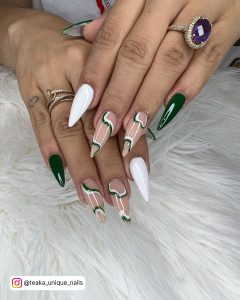 Army Green Coffin Nails