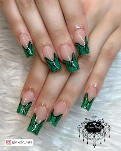 Army Green Forest Green Nails