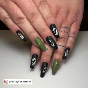 Army Green Nails Matte