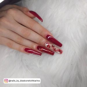 Black And Red Fall Nails