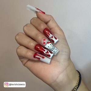 Black And Red Halloween Nail Ideas