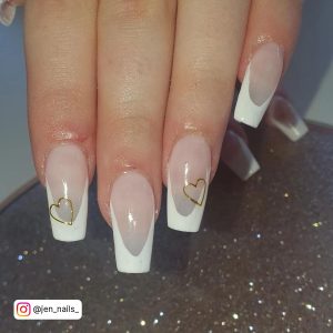 Black French Tip Coffin Nails