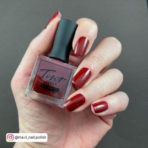 Blood Red Acrylic Nails