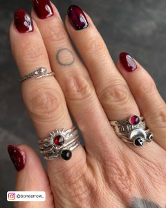 Blood Red Nail Designs