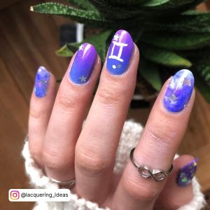 Blue And Purple Nail Ideas