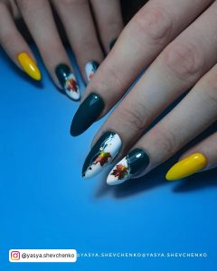 Blue And Yellow Nails 2022