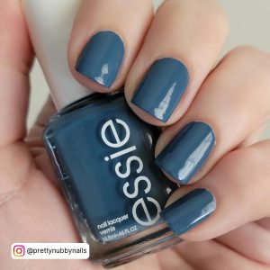 Blue Nail Colors With A Glossy Finish