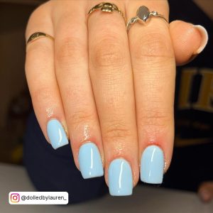 Blue Pastel Acrylic Nails