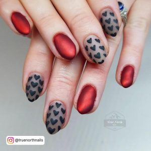 Bright Red Chrome Nails