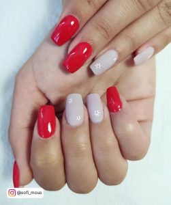 Bright Red Summer Nails