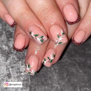 Christmas Nail Designs Red And Green