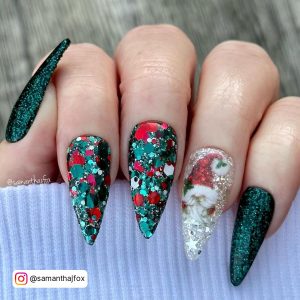 Christmas Nail Designs Red And Green