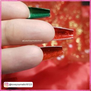 Christmas Nails Coffin