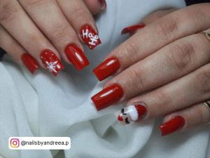 Christmas Nails Designs Red