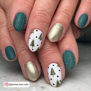 Christmas Nails Green