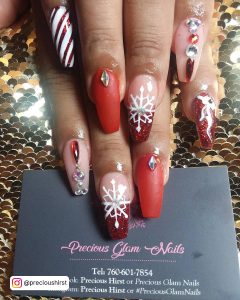 Christmas Nails Ideas Coffin