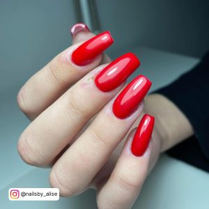 Classy Red Nail