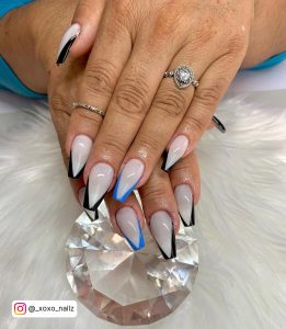 Coffin French Ombre Nails