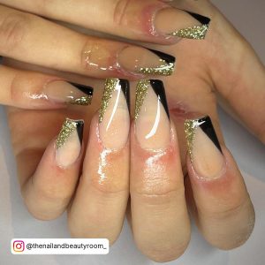 Coffin French Tip Acrylic Nails