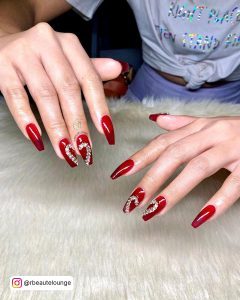 Coffin Nail Designs Red