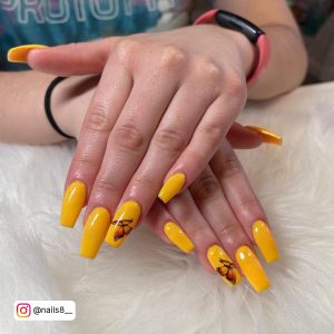Coffin Nails Neon Yellow